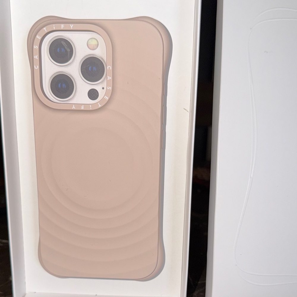 Casetify case for iPhone 16 Pro Elegant Cream Phone Case Ripple soft